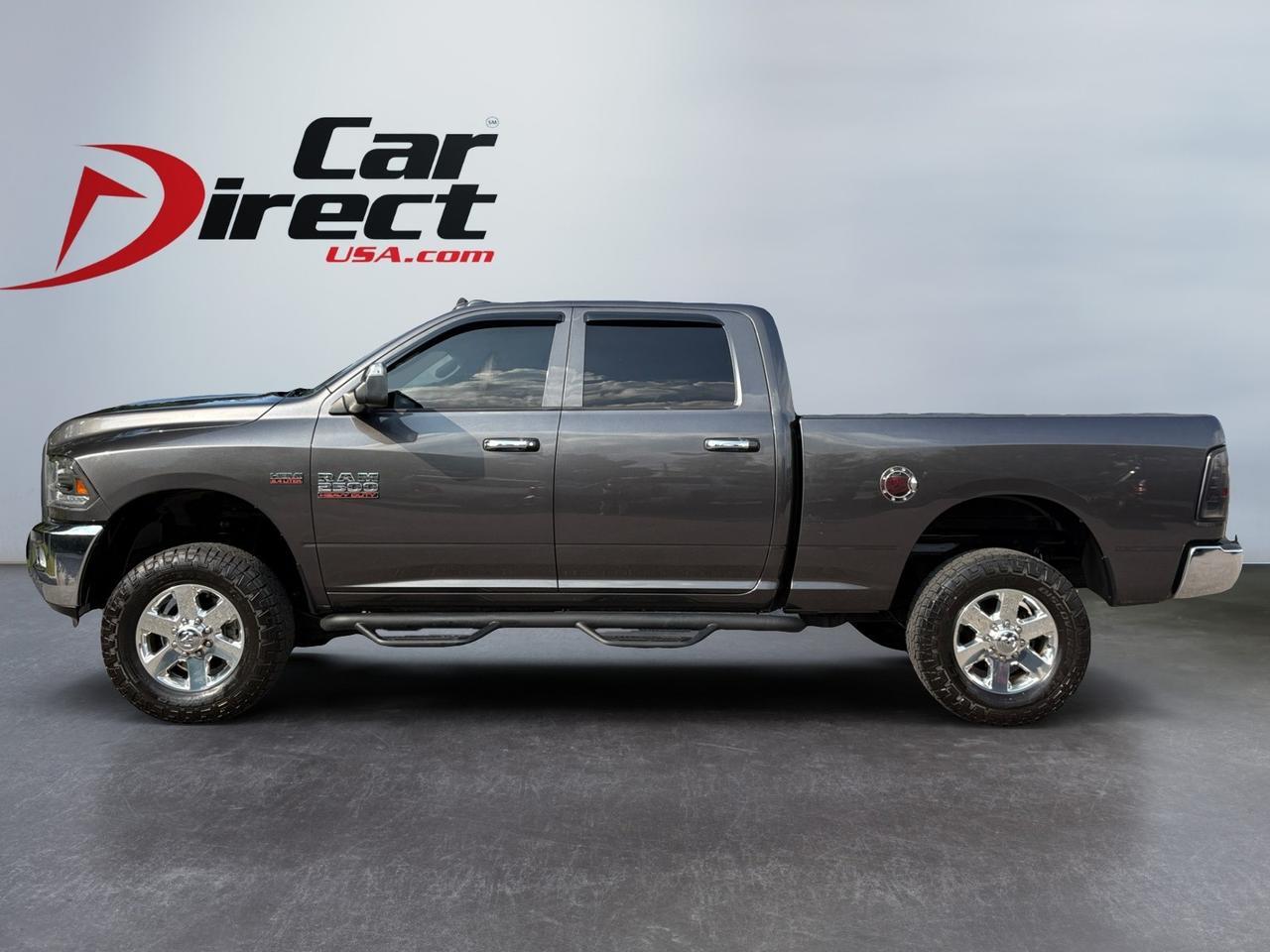 2015 Ram 2500 Big Horn, TUBULAR SIDE STEPS, TOW PACKAGE, BACKUP CAMERA, PARKING SENSORS, NAVIGATION, BED LINER, HEATED STEERING WHEEL & SEATS, REAR POWER SLIDING WINDOW, GO BIG IN THIS BIG HORN