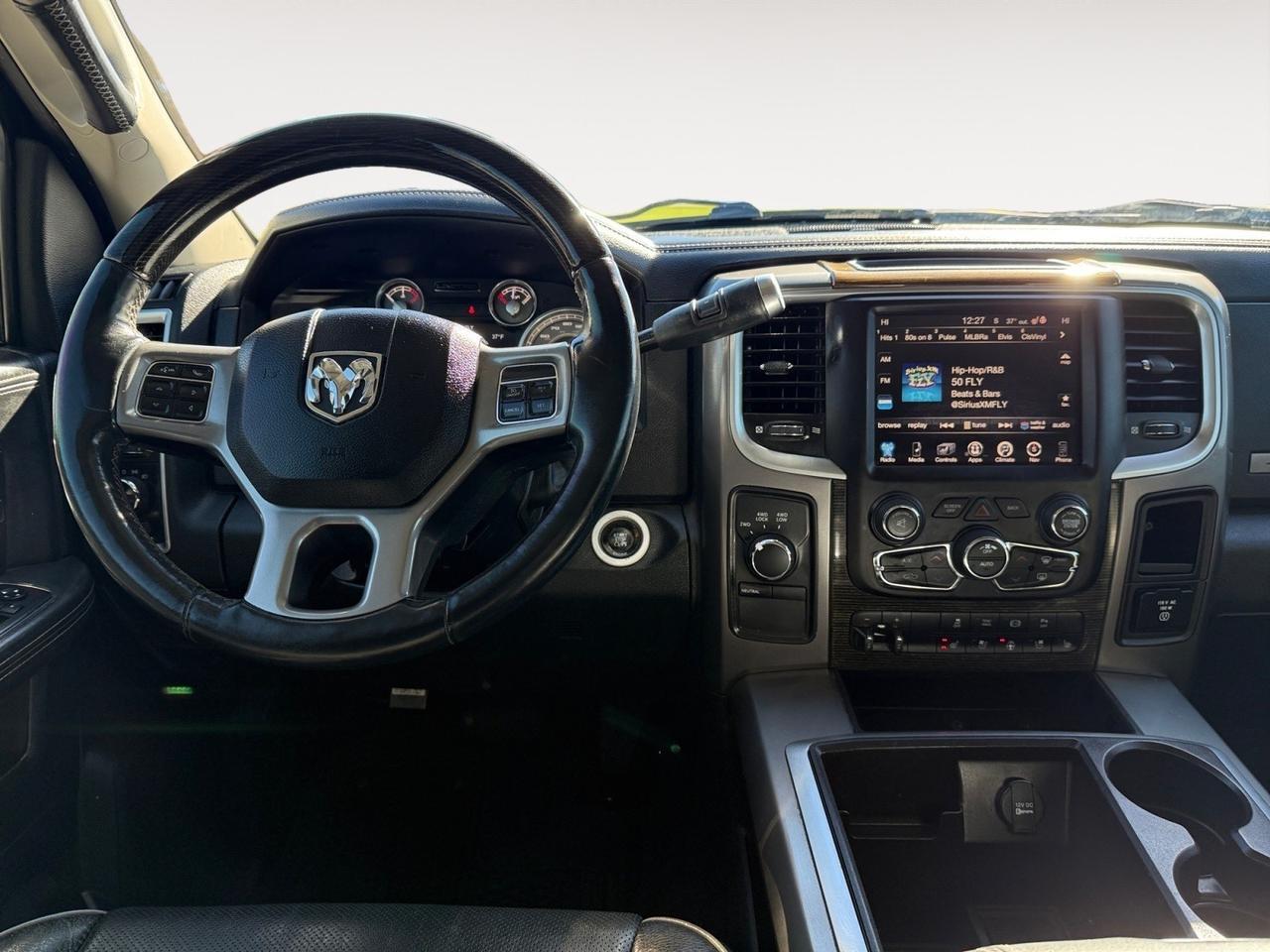 2015 Ram 2500 Longhorn Limited, HEATED AND VENTILATED SEATS, 2ND ROW HEATED, HEATED STEERING WHEEL, TOW HOOKS, SUNROOF, POWER RUNNING BOARDS, UNIVERSAL GARAGE DOOR OPENER, POWER FOLDING MIRRORS, LOW MILES!