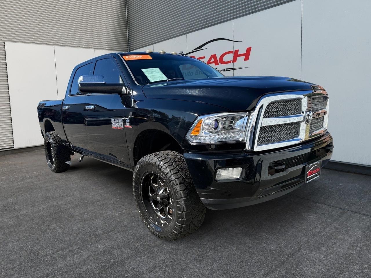 2015 Ram 2500 Longhorn Limited, HEATED AND VENTILATED SEATS, 2ND ROW HEATED, HEATED STEERING WHEEL, TOW HOOKS, SUNROOF, POWER RUNNING BOARDS, UNIVERSAL GARAGE DOOR OPENER, POWER FOLDING MIRRORS, LOW MILES! Norfolk VA