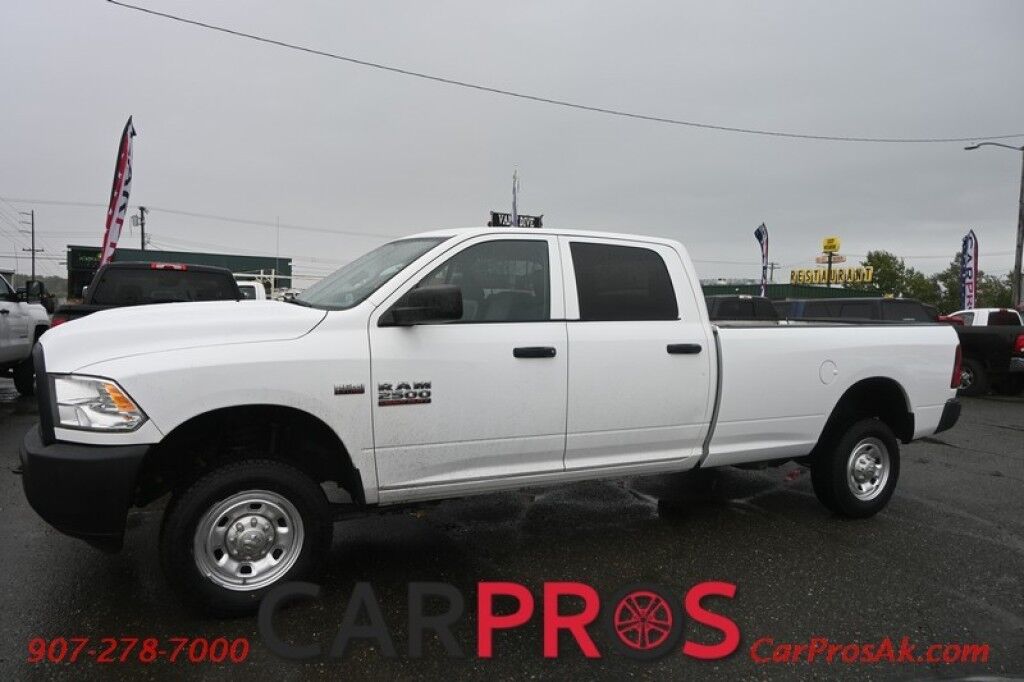 2015 Ram 2500 Tradesman - 4X4 - Crew Cab - 5.7L Hemi - Protection Group - Premium Leather Seats - Seats 6 - Power Locks, Windows & Mirrors - Cruise Control - Trailer Brake Controller - Tow Pkg - Only 35K Miles - 1 Owner Anchorage AK