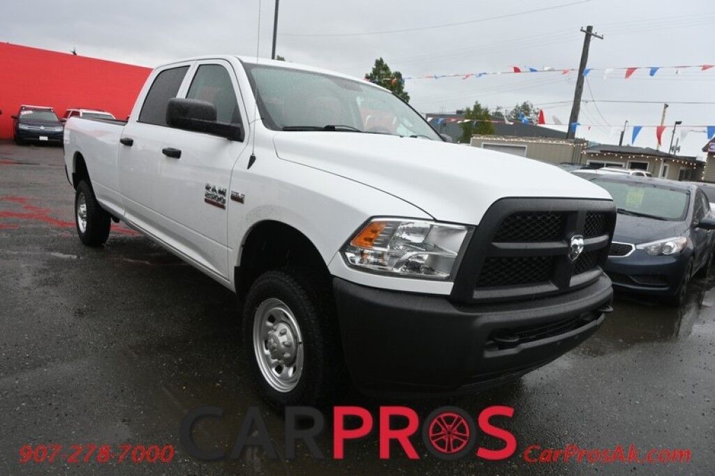 2015 Ram 2500 Tradesman - 4X4 - Crew Cab - 5.7L Hemi - Protection Group - Premium Leather Seats - Seats 6 - Power Locks, Windows & Mirrors - Cruise Control - Trailer Brake Controller - Tow Pkg - Only 35K Miles - 1 Owner Anchorage AK