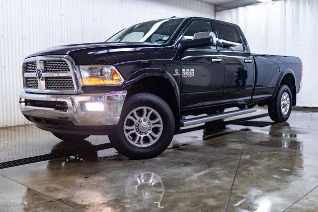 2015 Ram 3500 4x4 Crew Cab Laramie Longbox Diesel Leather Roof Nav Red Deer AB