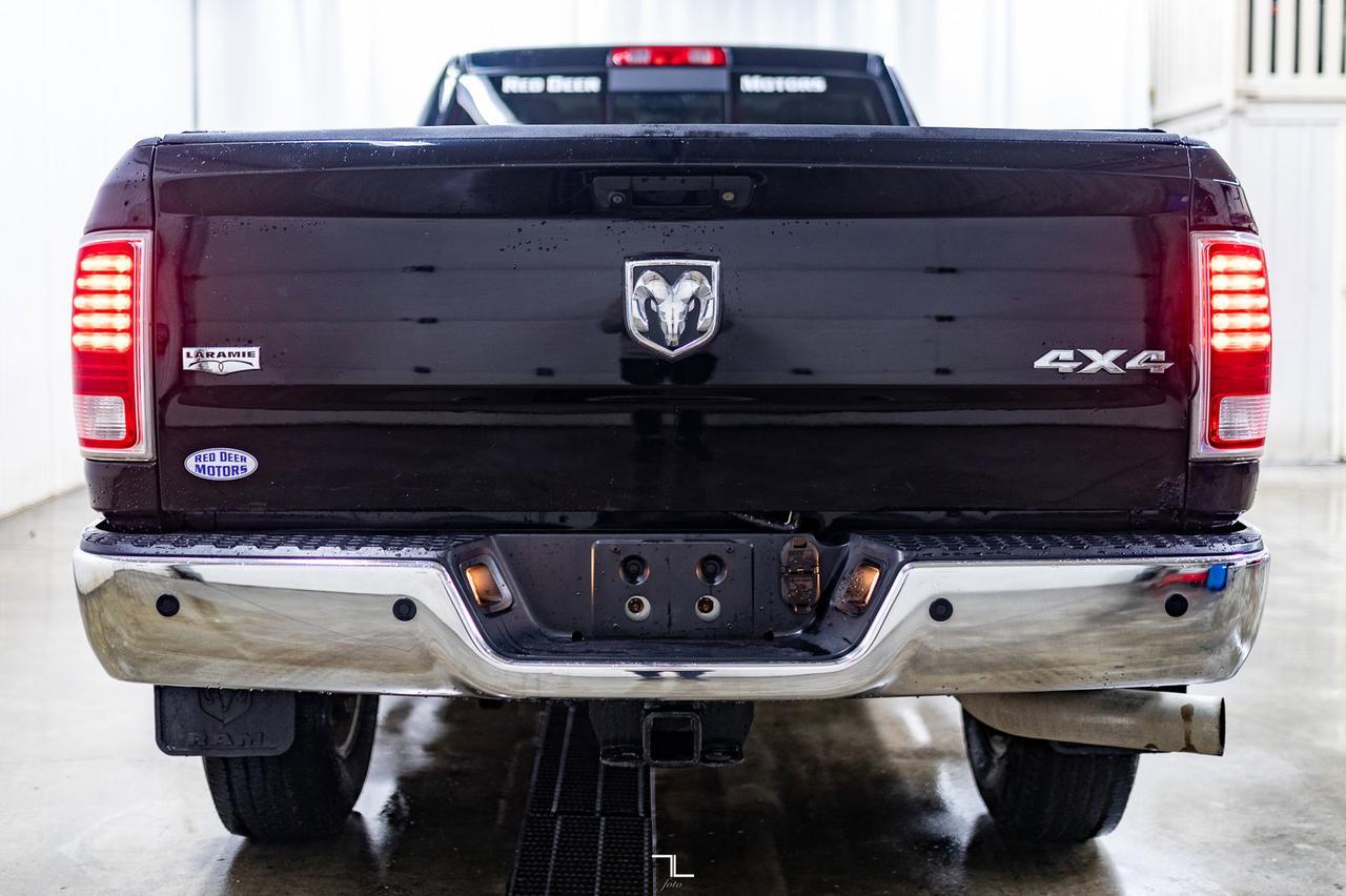 2015 Ram 3500 4x4 Crew Cab Laramie Longbox Diesel Leather Roof Nav Red Deer AB