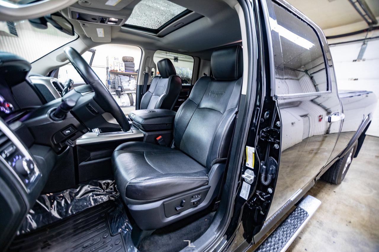 2015 Ram 3500 4x4 Crew Cab Laramie Longbox Diesel Leather Roof Nav Red Deer AB