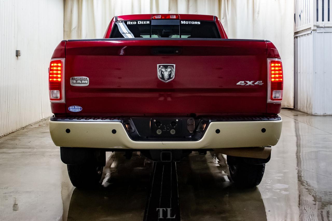 2015 Ram 3500 4x4 Crew Cab Longhorn Diesel Leather Roof Nav Red Deer AB