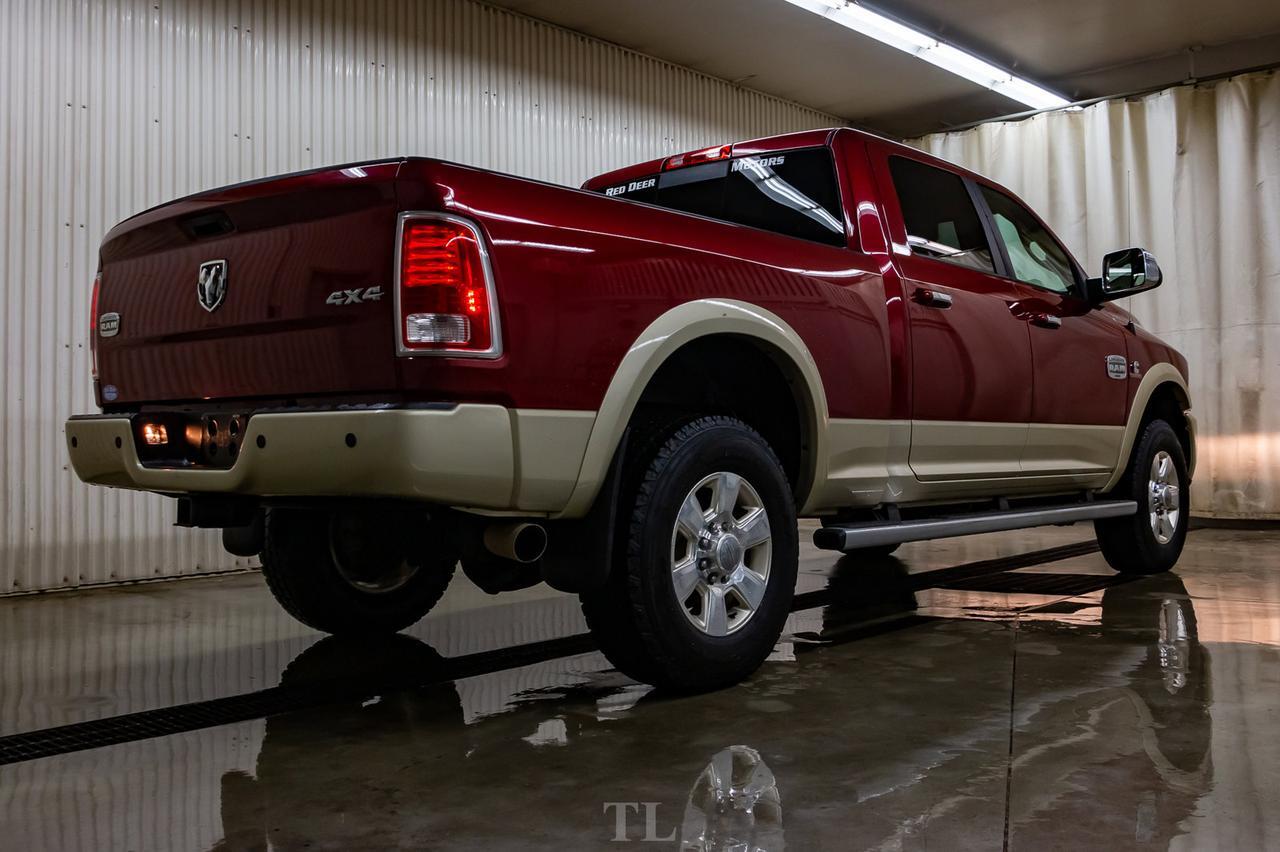 2015 Ram 3500 4x4 Crew Cab Longhorn Diesel Leather Roof Nav Red Deer AB