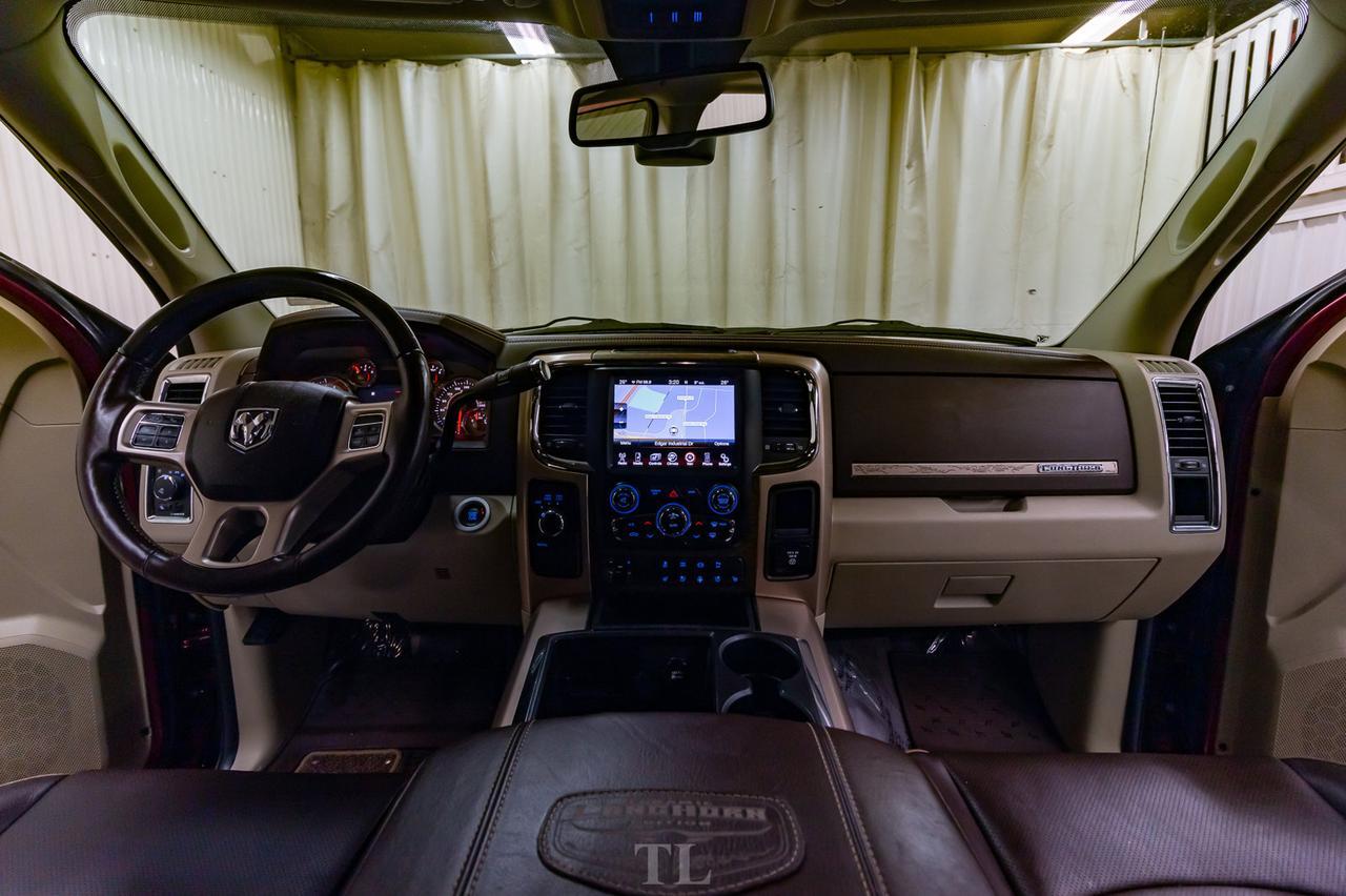 2015 Ram 3500 4x4 Crew Cab Longhorn Diesel Leather Roof Nav Red Deer AB