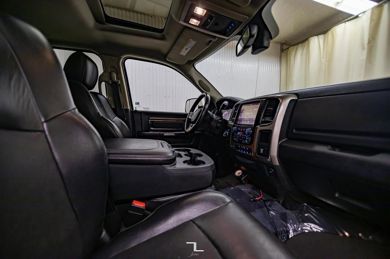 2015 Ram 3500 4x4 Mega Cab Laramie Diesel Leather Roof Nav BCam Red Deer AB