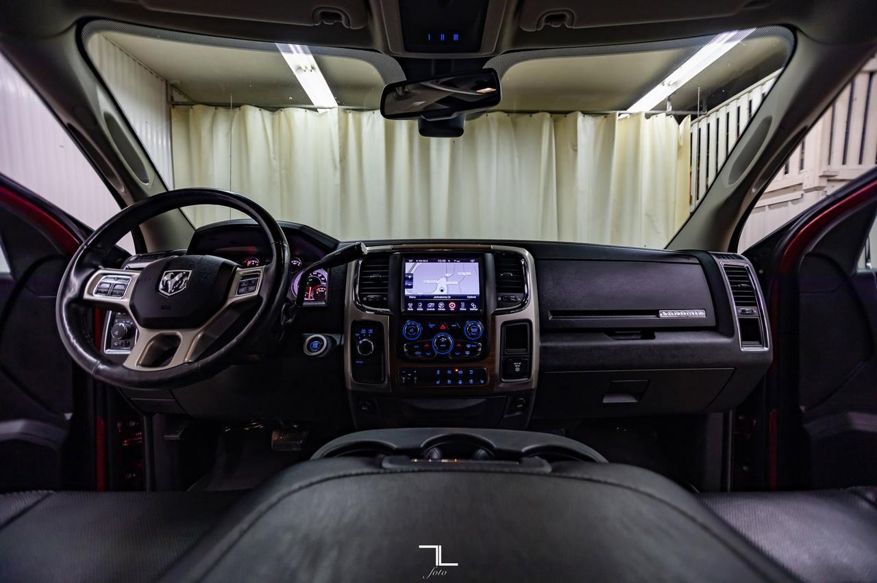 2015 Ram 3500 4x4 Mega Cab Laramie Diesel Leather Roof Nav BCam Red Deer AB