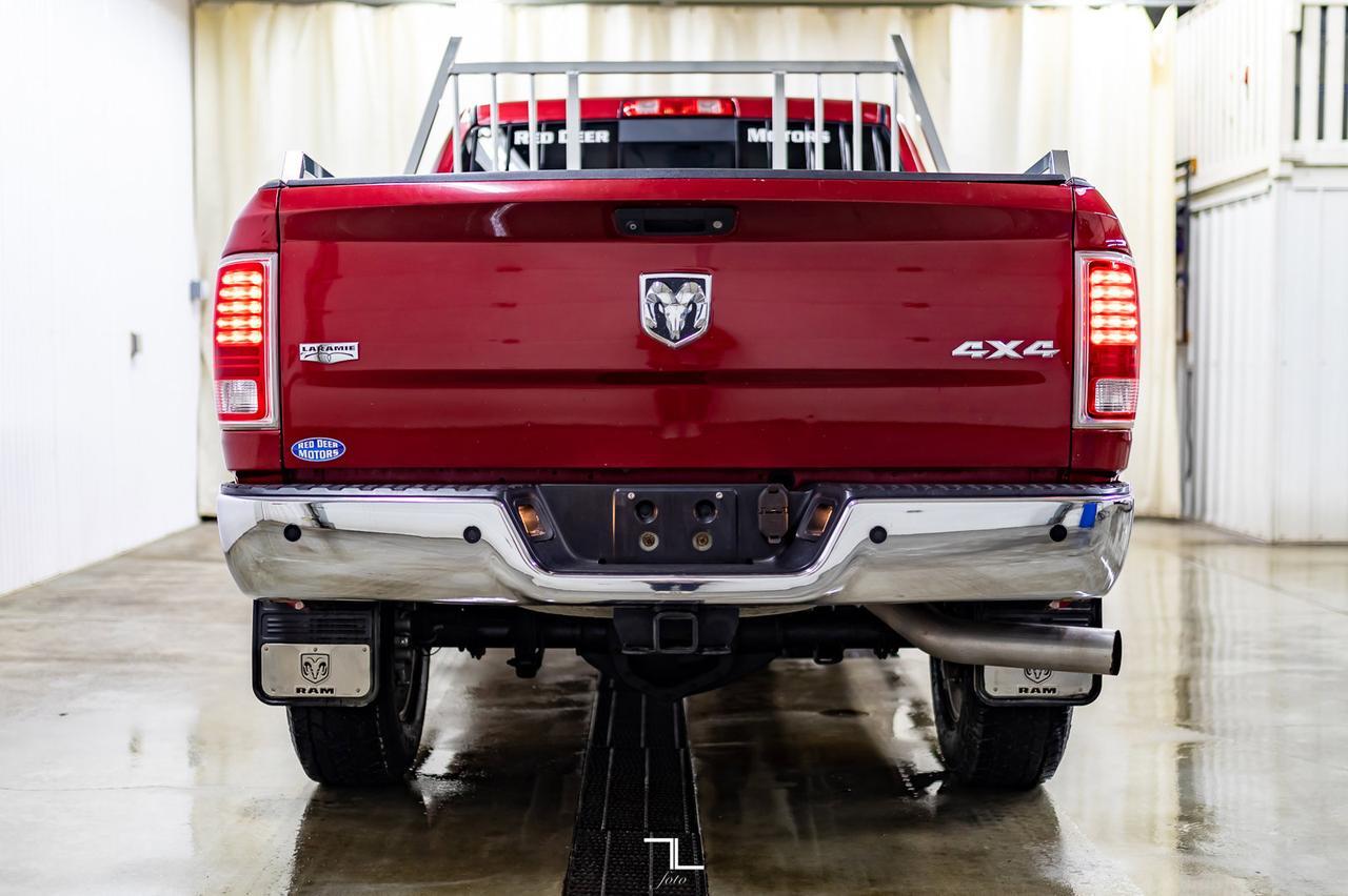 2015 Ram 3500 4x4 Mega Cab Laramie Diesel Leather Roof Nav BCam Red Deer AB