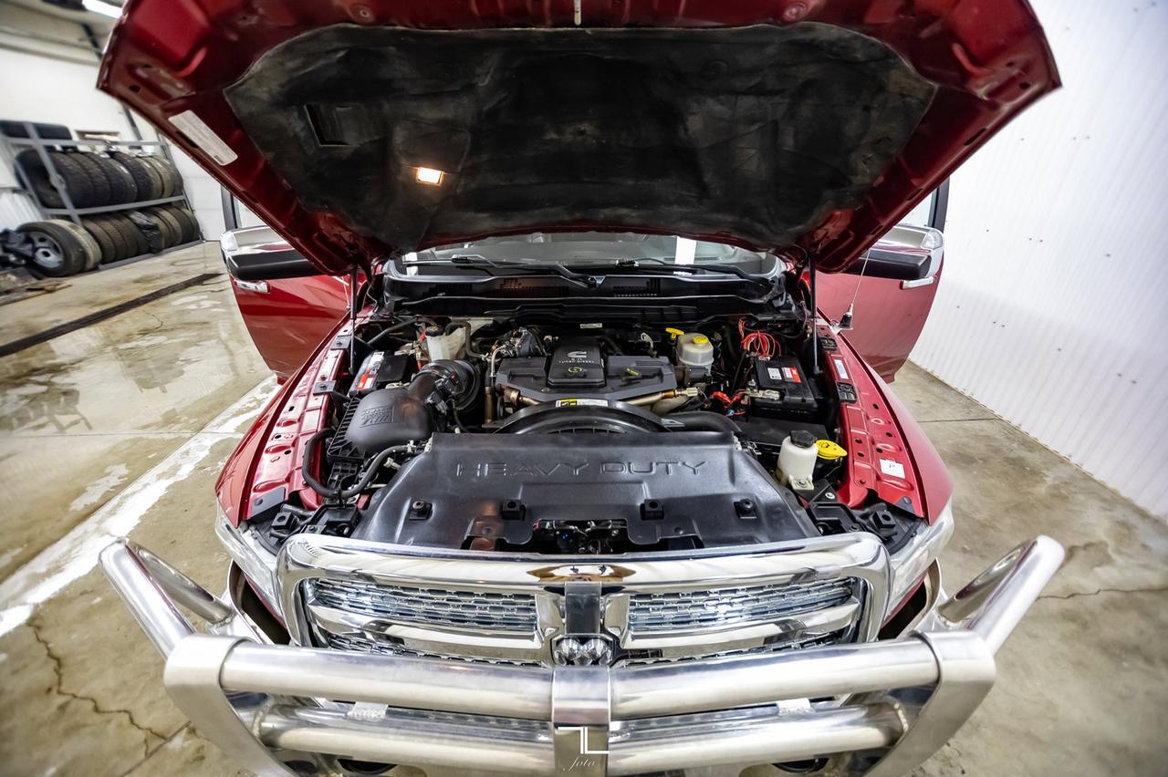 2015 Ram 3500 4x4 Mega Cab Laramie Diesel Leather Roof Nav BCam Red Deer AB