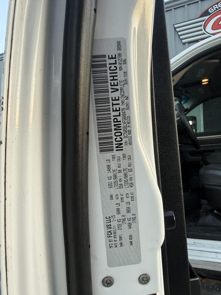 2015 Ram 3500 Diesel Cab & Chassis Tradesman Collinsville OK