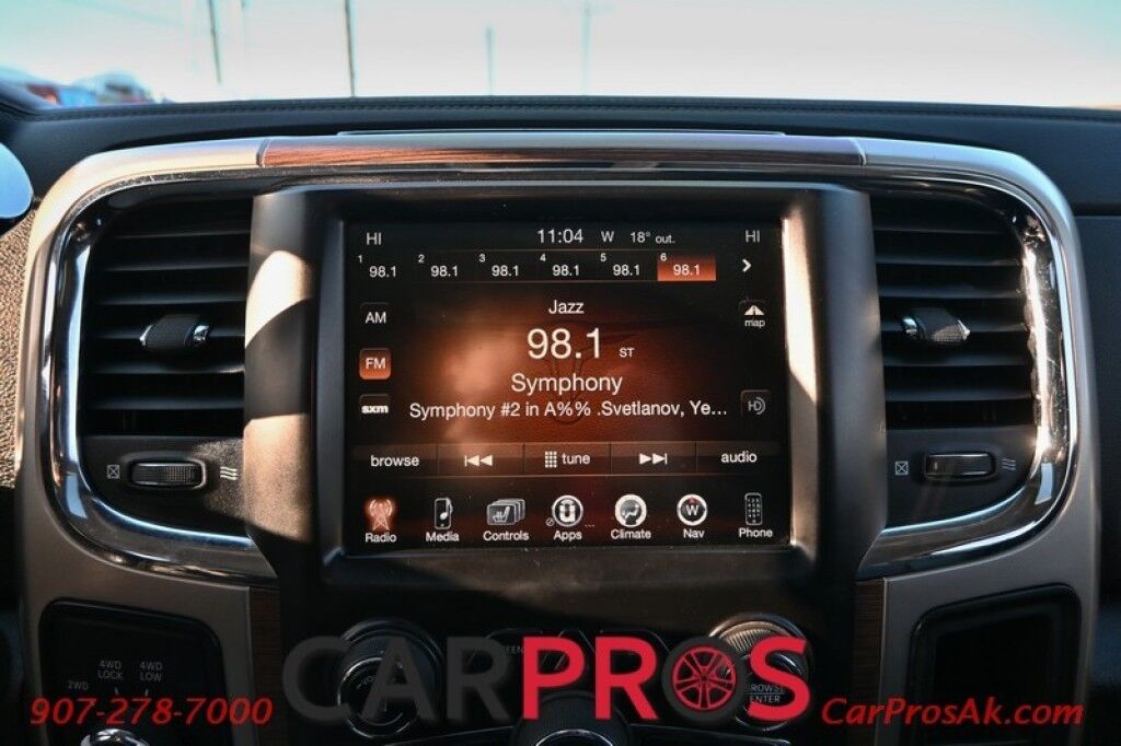 2015 Ram 3500 Laramie - 4X4 - 6.4L V8 - Crew Cab - Front Heated & Cooled Leather Seats - Heated Steering Wheel - 2nd Row Heated Seats - Remote Start - Navigation - Sunroof - Bluetooth - Backup Camera - Ram Storage Box - Bedliner - Tow Pkg Anchorage AK