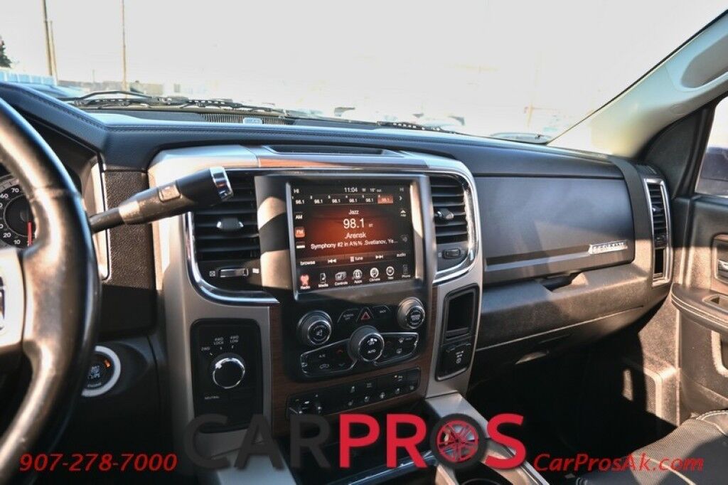 2015 Ram 3500 Laramie - 4X4 - 6.4L V8 - Crew Cab - Front Heated & Cooled Leather Seats - Heated Steering Wheel - 2nd Row Heated Seats - Remote Start - Navigation - Sunroof - Bluetooth - Backup Camera - Ram Storage Box - Bedliner - Tow Pkg Anchorage AK