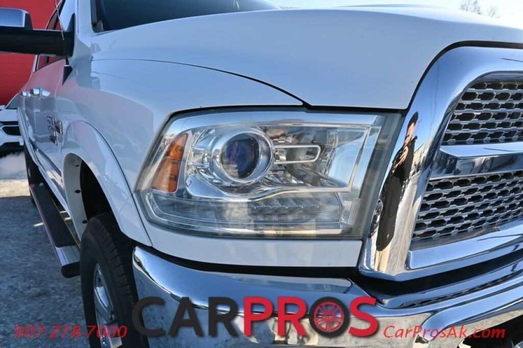 2015 Ram 3500 Laramie - 4X4 - 6.4L V8 - Crew Cab - Front Heated & Cooled Leather Seats - Heated Steering Wheel - 2nd Row Heated Seats - Remote Start - Navigation - Sunroof - Bluetooth - Backup Camera - Ram Storage Box - Bedliner - Tow Pkg Anchorage AK