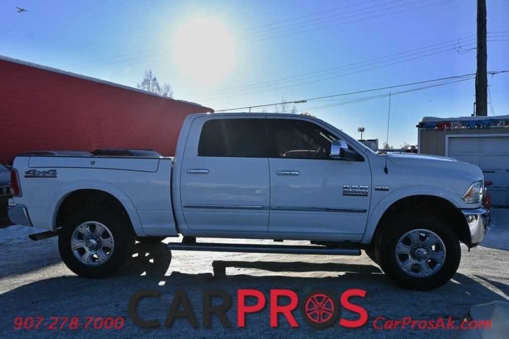 2015 Ram 3500 Laramie - 6.4L V8 - 4X4 - Power Leather Heated Seats - Heated Steering Wheel - 2nd Row Heated Seats - Remote Start - Bluetooth - NAV - Backup Camera - Sunroof - Ram Storage Box - Bedliner - Brake Controller - Tow Pkg Anchorage AK