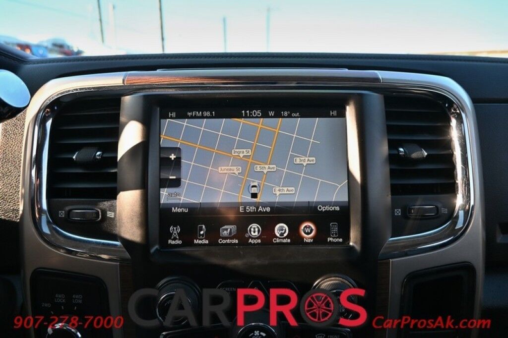 2015 Ram 3500 Laramie - 6.4L V8 - 4X4 - Power Leather Heated Seats - Heated Steering Wheel - 2nd Row Heated Seats - Remote Start - Bluetooth - NAV - Backup Camera - Sunroof - Ram Storage Box - Bedliner - Brake Controller - Tow Pkg Anchorage AK