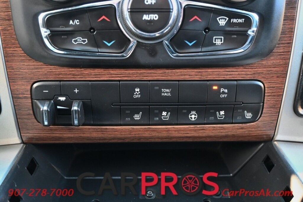 2015 Ram 3500 Laramie - 6.4L V8 - 4X4 - Power Leather Heated Seats - Heated Steering Wheel - 2nd Row Heated Seats - Remote Start - Bluetooth - NAV - Backup Camera - Sunroof - Ram Storage Box - Bedliner - Brake Controller - Tow Pkg Anchorage AK