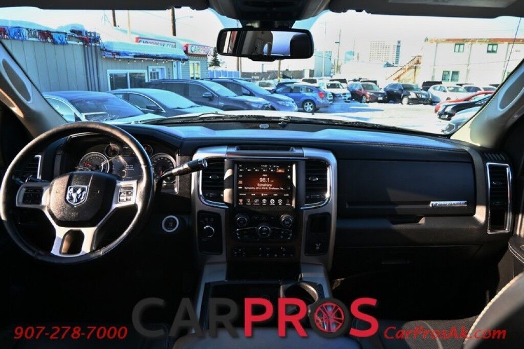 2015 Ram 3500 Laramie - 6.4L V8 - 4X4 - Power Leather Heated Seats - Heated Steering Wheel - 2nd Row Heated Seats - Remote Start - Bluetooth - NAV - Backup Camera - Sunroof - Ram Storage Box - Bedliner - Brake Controller - Tow Pkg Anchorage AK