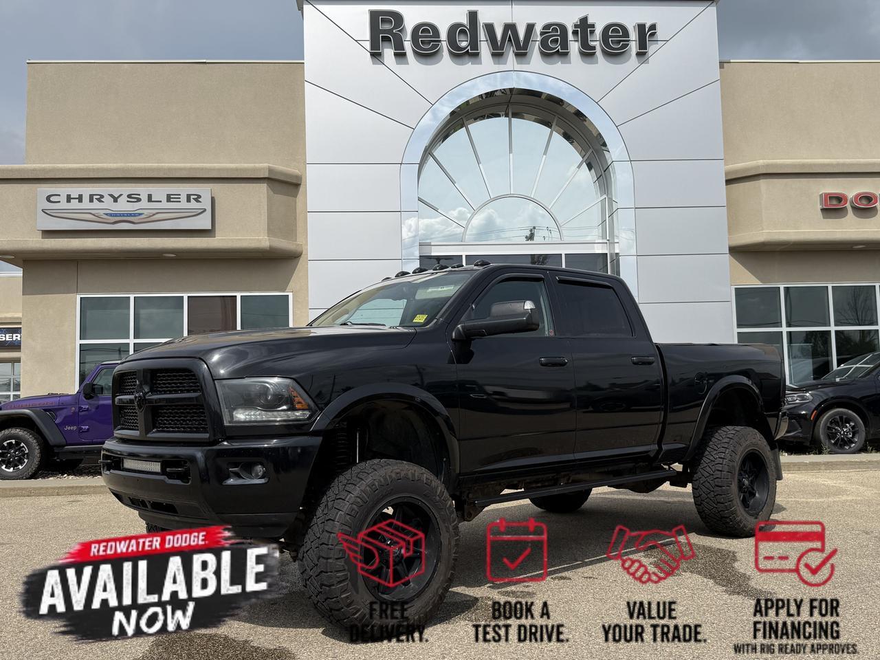 2015 Ram 3500 Laramie | 6.5IN Lift Kit | Deleted | 37IN Tires | Night Edition | Heated Cooled Seats | Sunroof