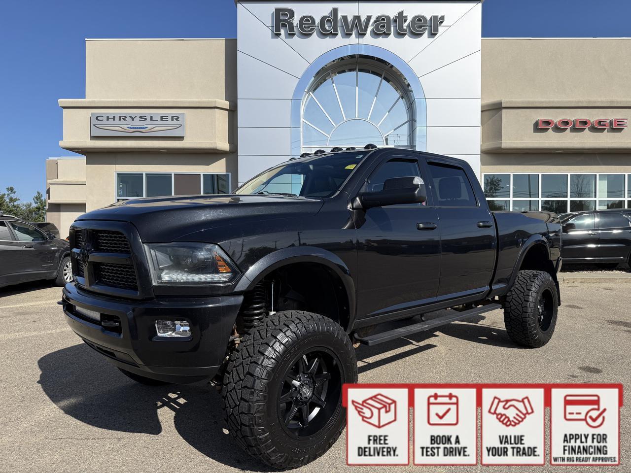 2015 Ram 3500 Laramie | 6.5IN Lift Kit | Deleted | 37IN Tires | Night Edition | Heated Cooled Seats | Sunroof