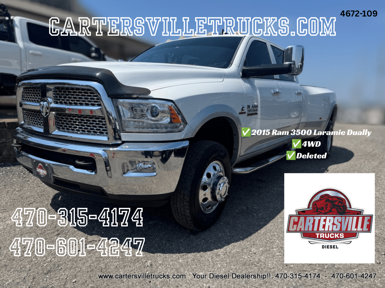 2015 Ram 3500 SOLD SOLD SOLD*** Laramie 4X4 - DUALLY - DELETED