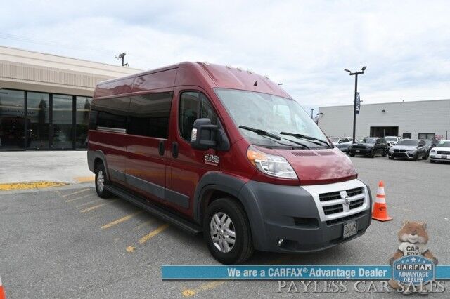 2015 Ram ProMaster Cargo Van 2500 / High Roof / 3.0 L Eco-Diesel / Navigation / Bluetooth / Backup Camera / Cruise Control / Keyless Entry / Second Row / Seats 6 / Block Heater / Trans Heater / Tow Pkg / 1-Owner Anchorage AK