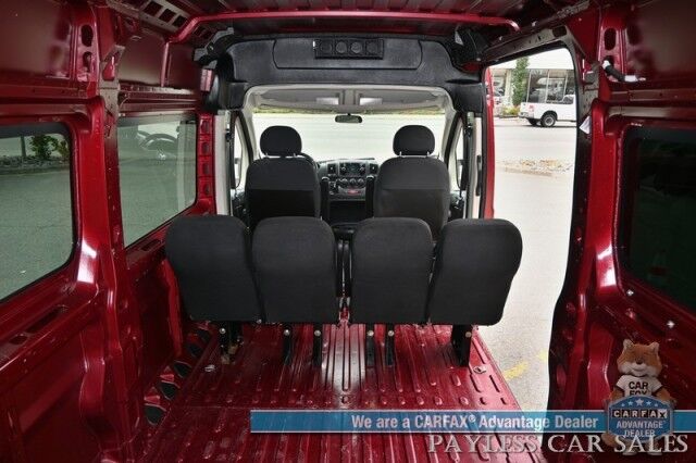 2015 Ram ProMaster Cargo Van 2500 / High Roof / 3.0 L Eco-Diesel / Navigation / Bluetooth / Backup Camera / Cruise Control / Keyless Entry / Second Row / Seats 6 / Block Heater / Trans Heater / Tow Pkg / 1-Owner Anchorage AK
