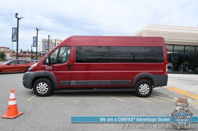 2015 Ram ProMaster Cargo Van 2500 High Roof / 3.0 L Eco-Diesel / Power Mirror's, Windows & Locks / Navigation / Bluetooth / Backup Camera / Cruise Control / Keyless Entry / Second Row / Seats 6 / Block Heater / Trans Heater / Tow Pkg / 1-Owner Anchorage AK