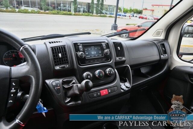 2015 Ram ProMaster Cargo Van 2500 High Roof / 3.0 L Eco-Diesel / Power Mirror's, Windows & Locks / Navigation / Bluetooth / Backup Camera / Cruise Control / Keyless Entry / Second Row / Seats 6 / Block Heater / Trans Heater / Tow Pkg / 1-Owner Anchorage AK