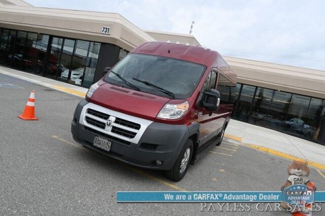 2015 Ram ProMaster Cargo Van 2500 High Roof / 3.0 L Eco-Diesel / Power Mirror's, Windows & Locks / Navigation / Bluetooth / Backup Camera / Cruise Control / Keyless Entry / Second Row / Seats 6 / Block Heater / Trans Heater / Tow Pkg / 1-Owner Anchorage AK