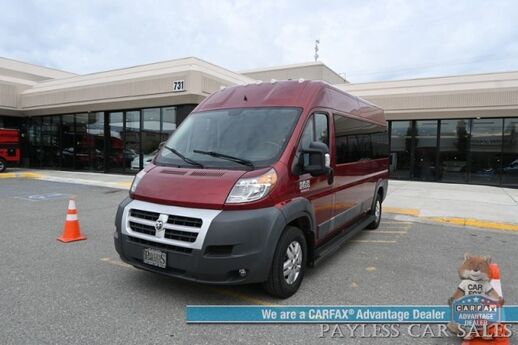 2015 Ram ProMaster Cargo Van 2500 High Roof / 3.0 L Eco-Diesel / Power Mirror's, Windows & Locks / Navigation / Bluetooth / Backup Camera / Cruise Control / Keyless Entry / Second Row / Seats 6 / Block Heater / Trans Heater / Tow Pkg / 1-Owner Anchorage AK