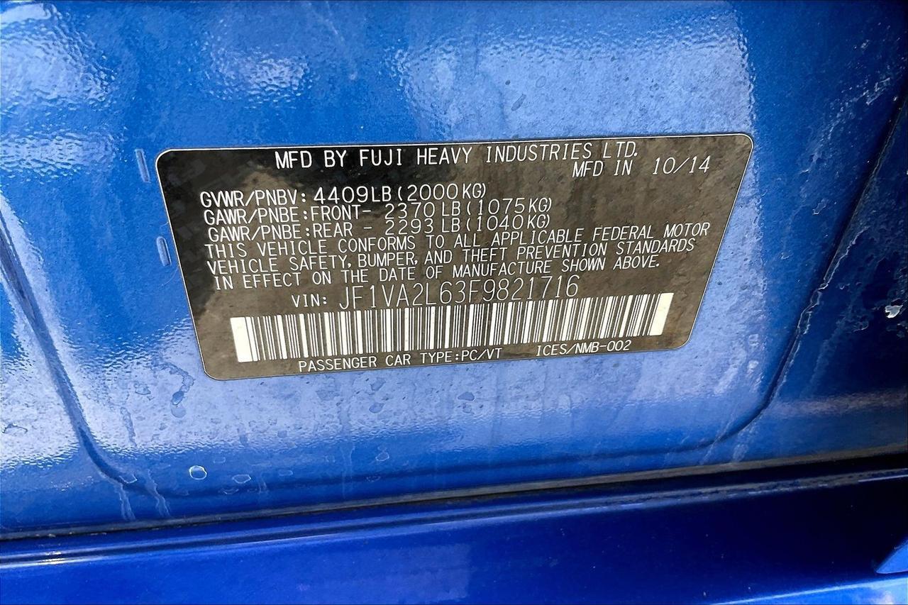 2015 SUBARU WRX STI Houston TX