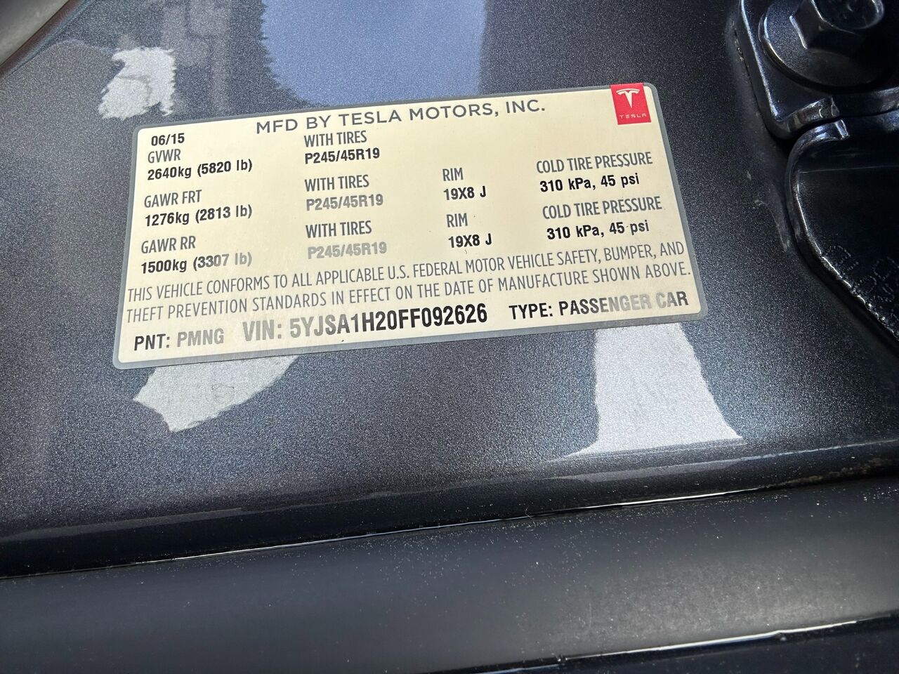 2015 Tesla Model S 4dr Sdn AWD 85D Jacksonville FL