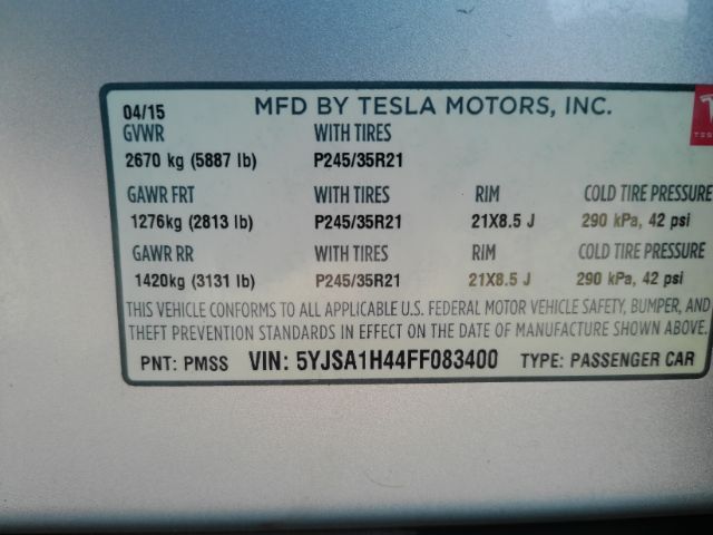 2015 Tesla Model S 85D Plano TX