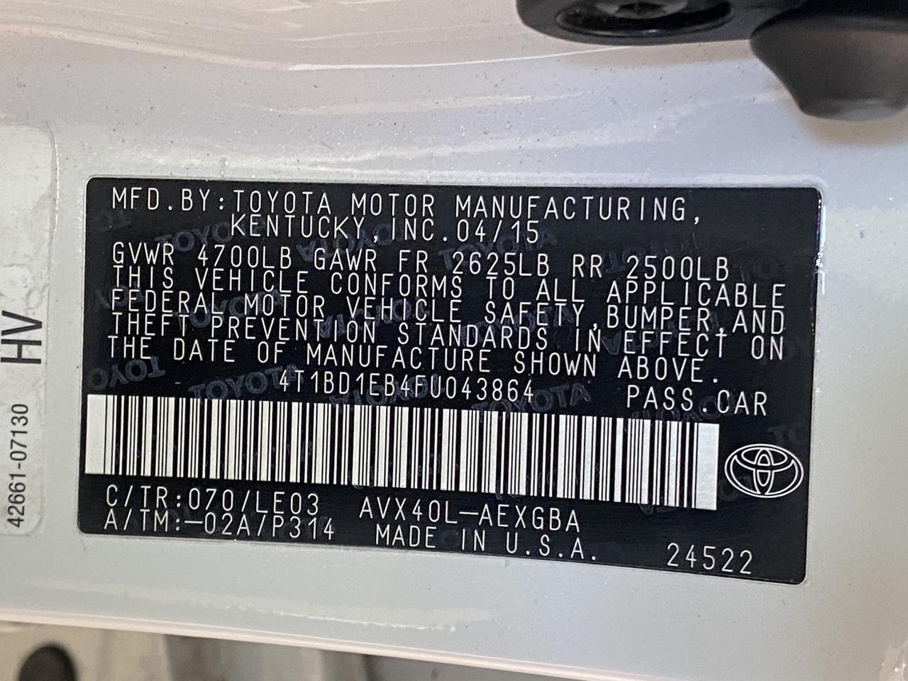 2015 Toyota Avalon Hybrid XLE Touring Richmond Hill NY