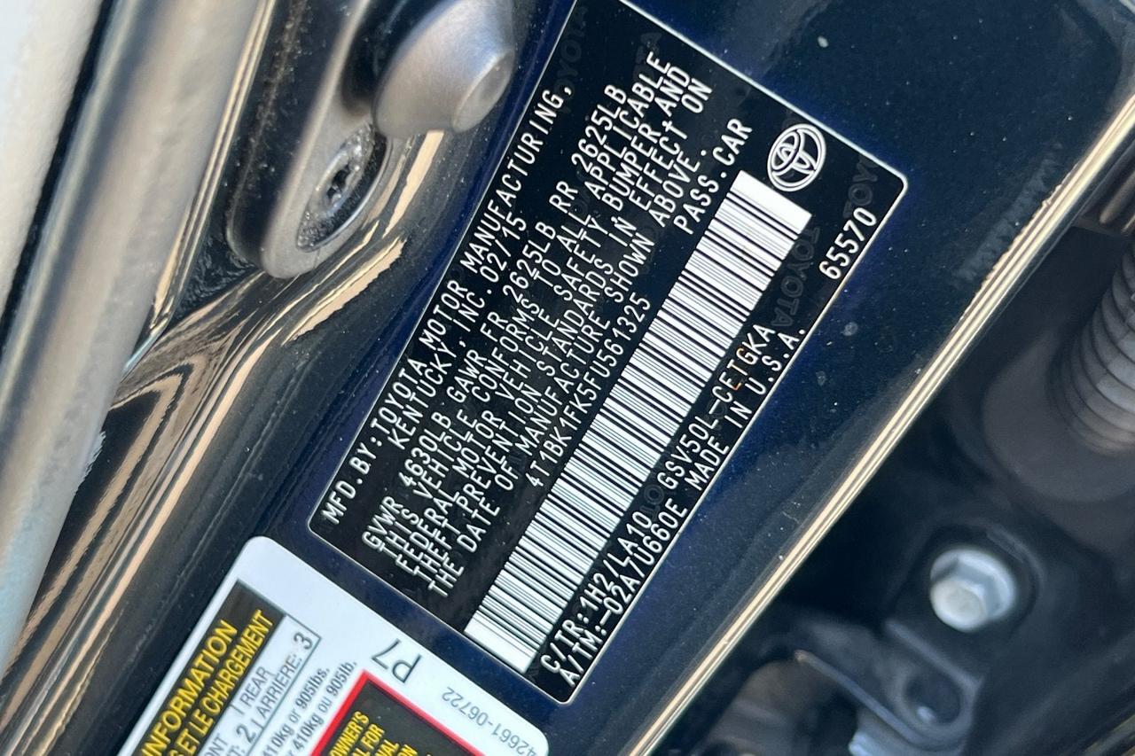 2015 Toyota Camry XLE Roseville CA