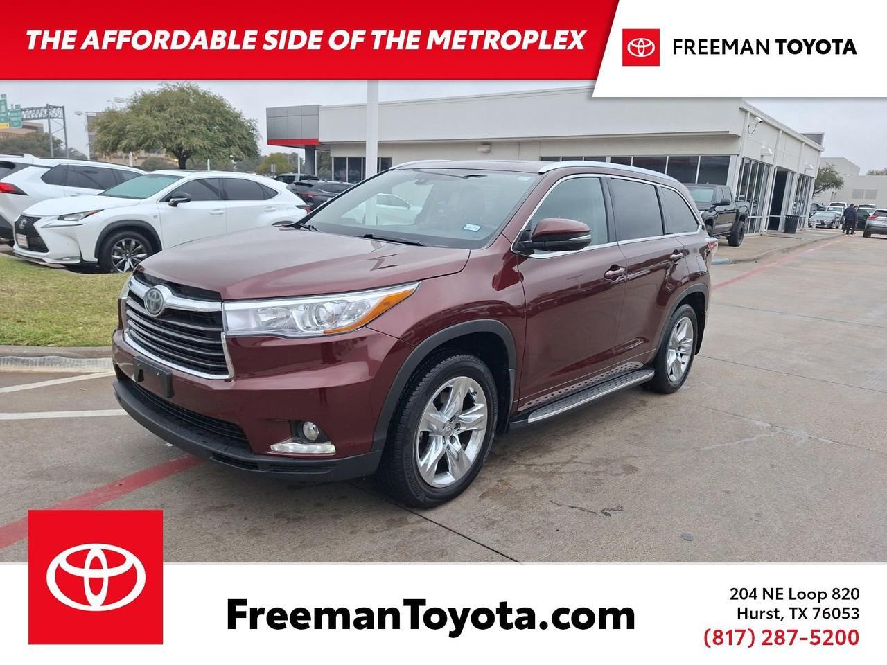 2015 Toyota Highlander Limited Hurst TX