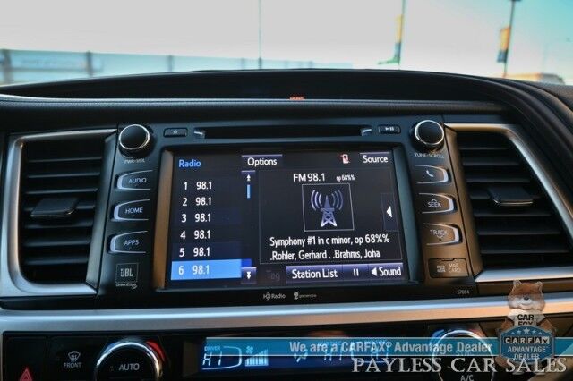 2015 Toyota Highlander Limited Platinum / AWD / Heated & Cooled Leather Seats / Heated Steering Wheel / JBL Speakers / NAV / Panoramic Sunroof / Adaptive Cruise / Lane Departure & Blind Spot / Rear Captain Chairs / 3rd Row / Tow Pkg Anchorage AK