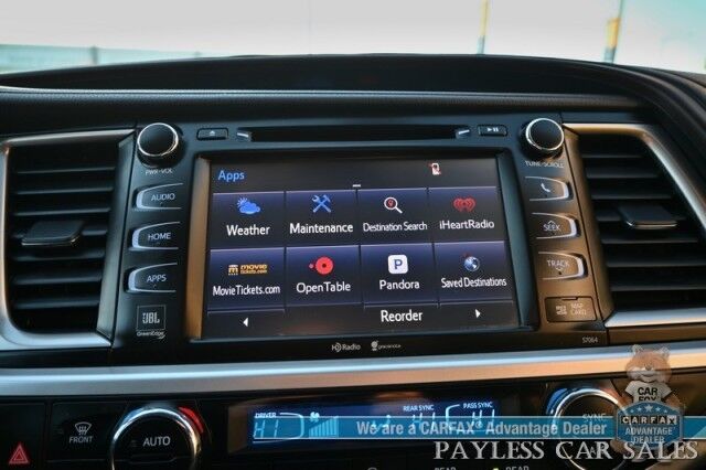 2015 Toyota Highlander Limited Platinum / AWD / Heated & Cooled Leather Seats / Heated Steering Wheel / JBL Speakers / NAV / Panoramic Sunroof / Adaptive Cruise / Lane Departure & Blind Spot / Rear Captain Chairs / 3rd Row / Tow Pkg Anchorage AK