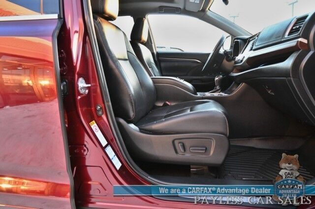 2015 Toyota Highlander Limited Platinum / AWD / Heated & Cooled Leather Seats / Heated Steering Wheel / JBL Speakers / Navigation / Sunroof / Adaptive Cruise / Lane Departure & Blind Spot / Rear Captain Chairs / 3rd Row / Seats 7 / Tow Pkg Anchorage AK
