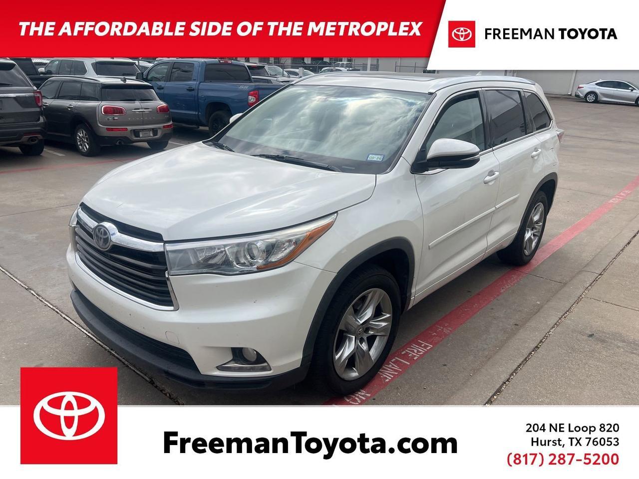 2015 Toyota Highlander Limited Platinum V6 Hurst TX