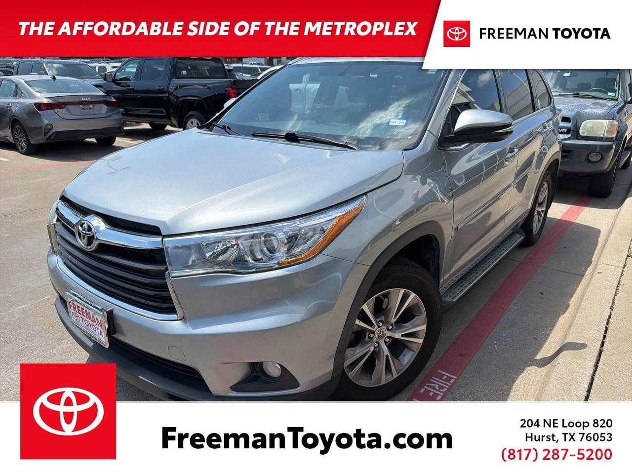 2015 Toyota Highlander XLE Hurst TX