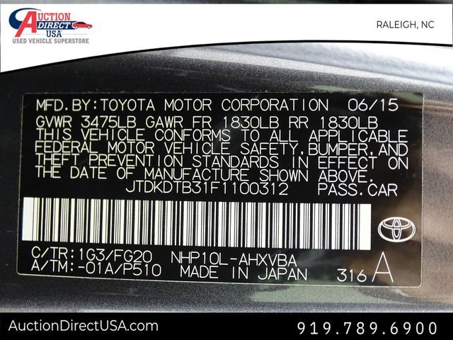 2015 Toyota Prius c One Raleigh NC