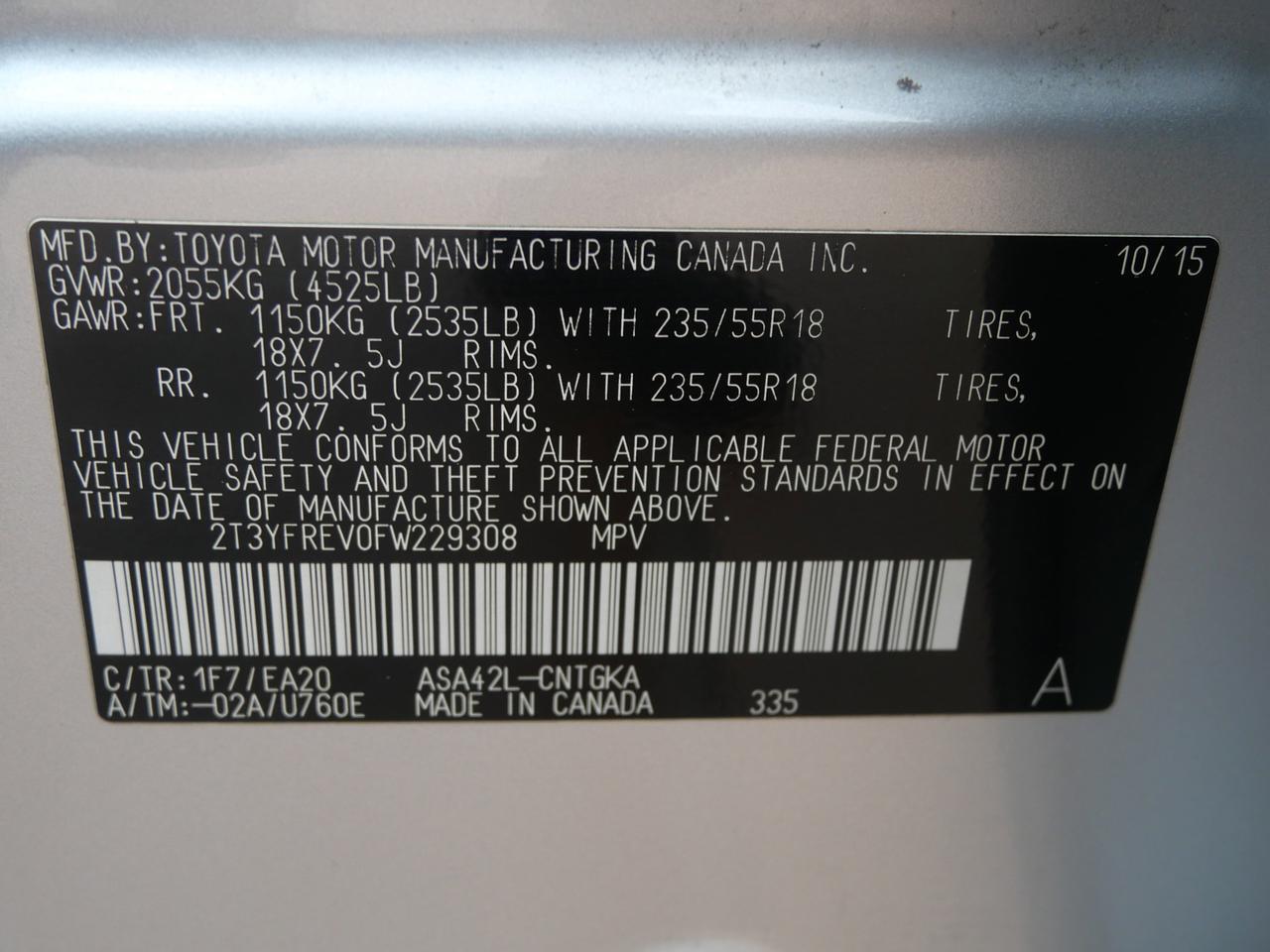 2015 Toyota RAV4 Limited San Juan TX