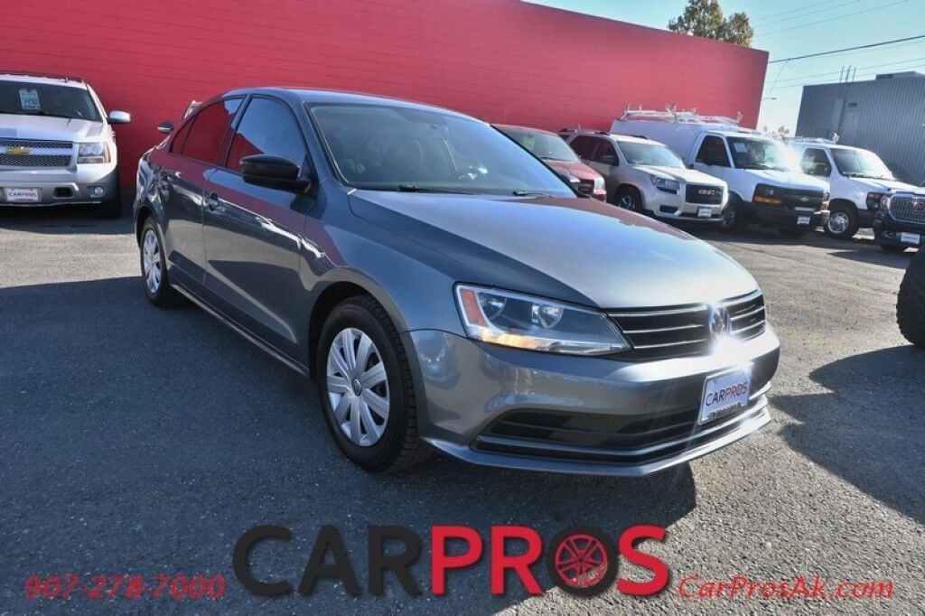 2015 Volkswagen Jetta S - 2.0L 4-Cyl - Automatic - Premium Cloth Seats - Power Locks, Windows & Mirrors - Cruise Control - Back Up Camera - Bluetooth - Aux & USB Input - Air Conditioning - Keyless Entry & Start - 34 MPG Anchorage AK