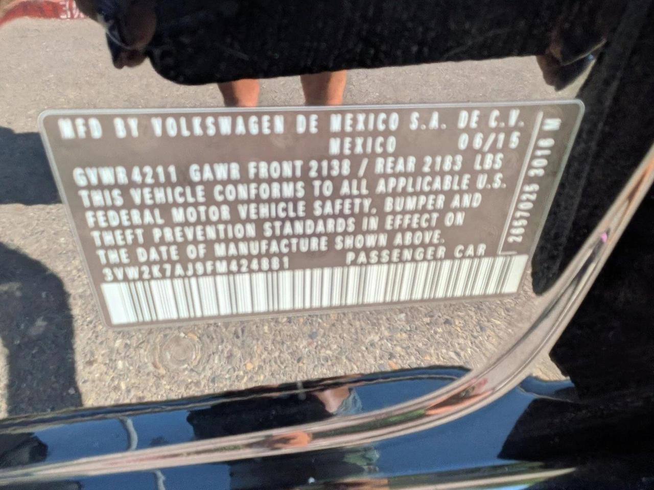 2015 Volkswagen Jetta Sedan 2.0L S Roseville CA