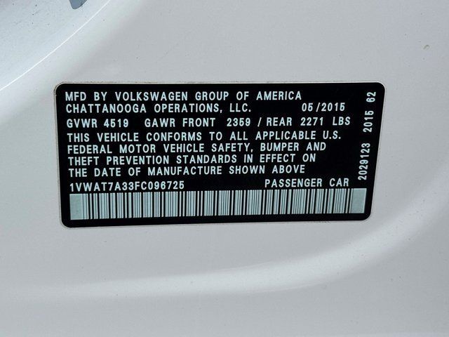 2015 Volkswagen Passat 1.8T Limited Edition Springfield VA