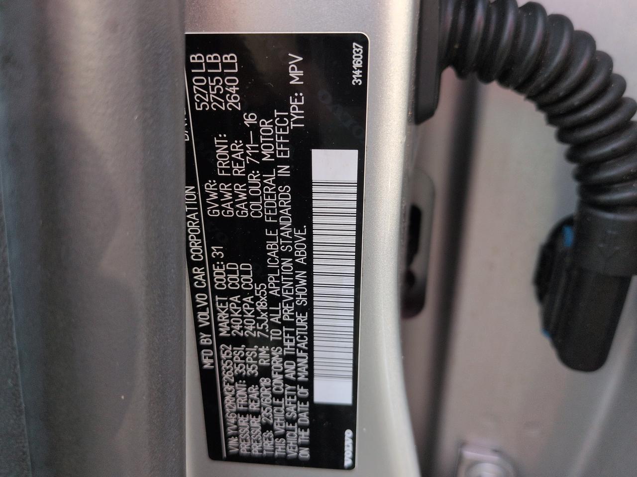 2015 Volvo XC60 T5 Platinum Winder GA
