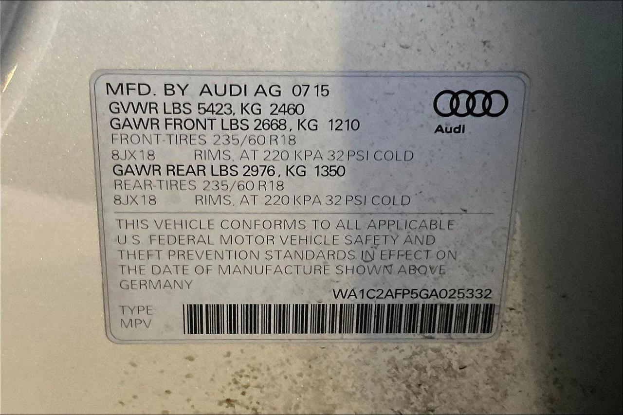 2016 AUDI Q5 PREMIUM Houston TX